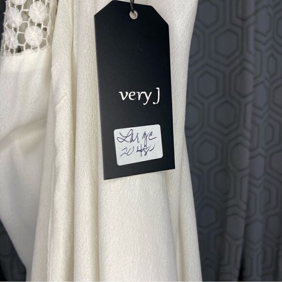 Boutique Cream Mini Dress Size L - Picture 5 of 7